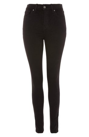 Topshop Jamie High Waist Black Jeans (Regular & Petite) | Nordstrom