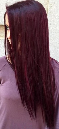 red straight hair