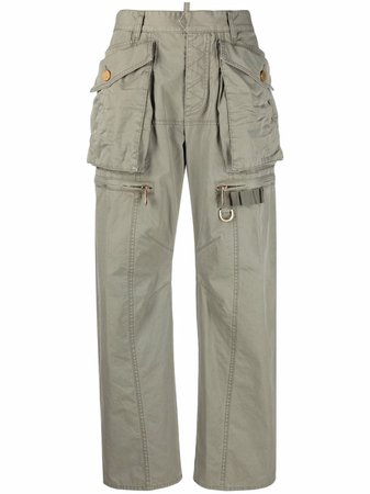 Dsquared2 multiple-pocket straight-leg Trousers