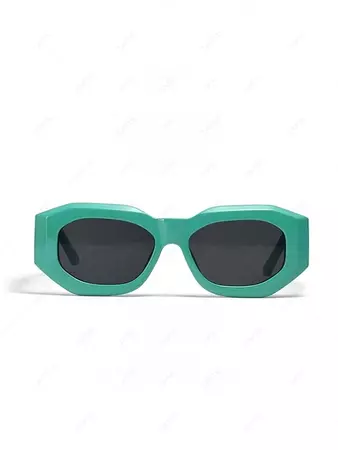Hollow Out Leg Solid Color Sunglasses In LIGHT SEA GREEN | ZAFUL 2024