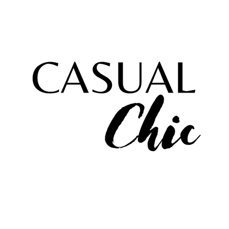 casual chic text