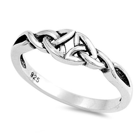 celtic knot irish ring silver