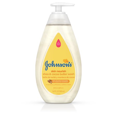 Johnson's Skin Nourish Baby Wash With Shea & Cocoa Butter, 16.9 fl. oz - Walmart.com - Walmart.com