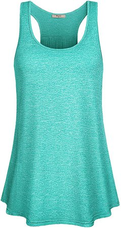 Amazon.com: Miusey Womens Sleeveless Loose Fit Workout Yoga Racerback Tank Top: Clothing
