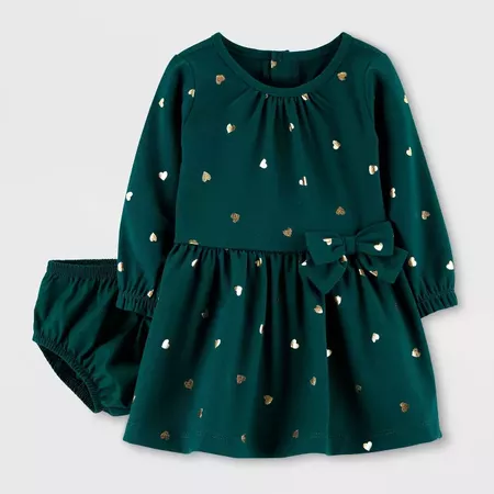 Baby Girls' Emerald Long Sleeve Dress - Just One You® Made By Carter's Green : Target