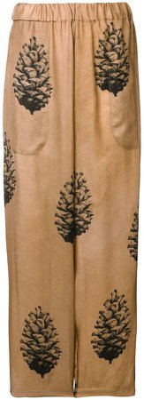 Uma Wang pine cone printed trousers