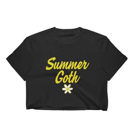Summer Goth Crop Top