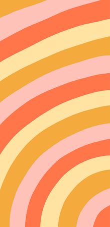70s Background in Orange, Yellow and Pink