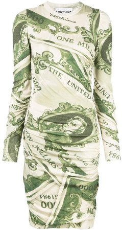 dollar bill print dress