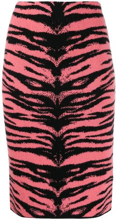 zebra pattern skirt