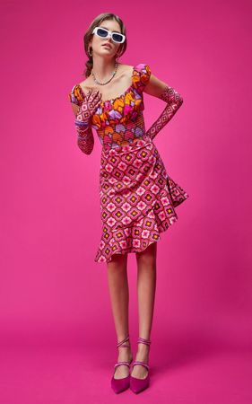 Millie Ruffle Stretch-Cotton Skirt By Autumn Adeigbo | Moda Operandi