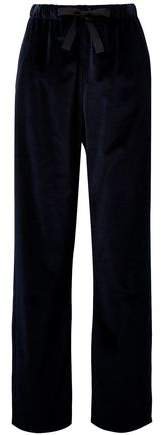 Cotton-velvet Wide-leg Pants