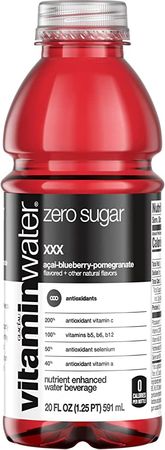 Amazon.com : vitaminwater zero xxx, electrolyte enhanced water w/ vitamins, açai-blueberry-pomegranate drink, 20 fl oz : Grocery & Gourmet Food