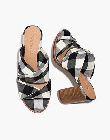 The Alexandria Mule in Gingham Check