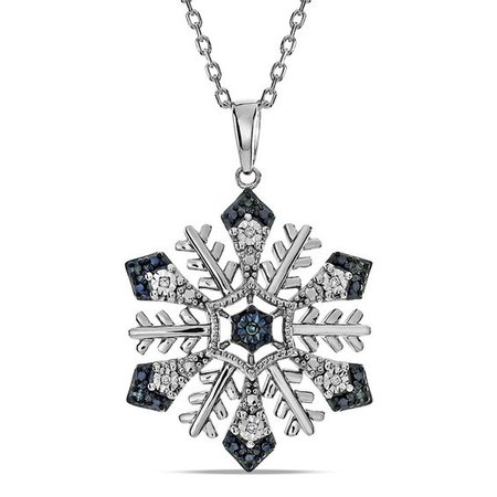 Blue Diamond Snowflake