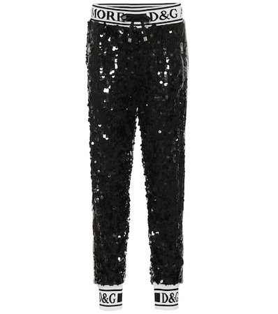 Sequined trackpants