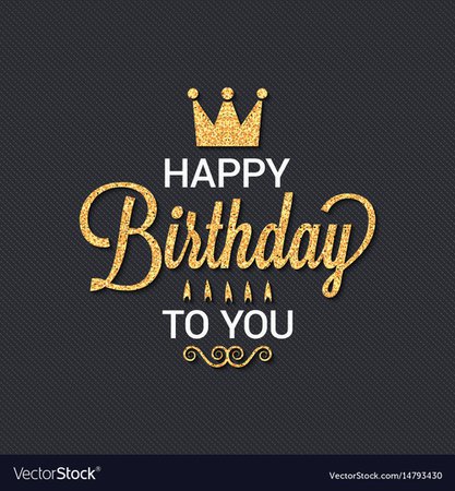 Birthday card logo design background Royalty Free Vector