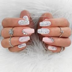 Pinterest - Natural Glitter Nails Perfect Nail Polish Give Hotting colors optional, suitable for all occasions Like Wedding Party, Engage | Design on Nails