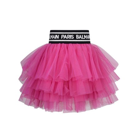 balmain pink skirt