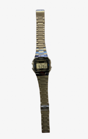 Silver Casio watch