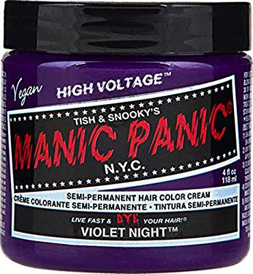 Amazon.com : Manic Panic Violet Night Dark Purple Hair Dye : Chemical Hair Dyes : Beauty