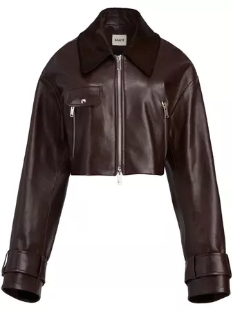 KHAITE The Flinn Leather Jacket - Farfetch