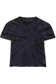 RtA | Rain cropped tie-dyed cotton and cashmere-blend jersey T-shirt | NET-A-PORTER.COM