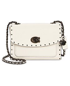 COACH Parker Leather Shoulder Bag & Reviews - Handbags & Accessories - Macy's