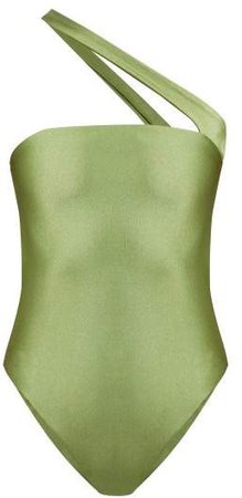 Halo Bandeau Swimsuit - Womens - Green