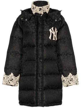 Gucci Oversized Lace Trim Puffer Jacket - Farfetch