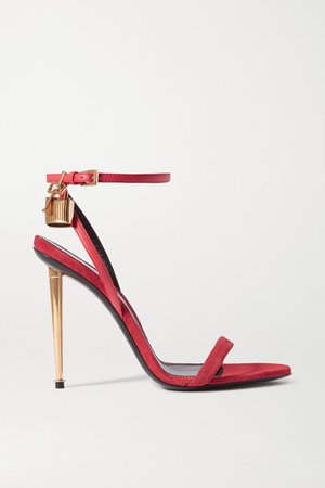 TOM FORD | Padlock embellished leather sandals | NET-A-PORTER.COM