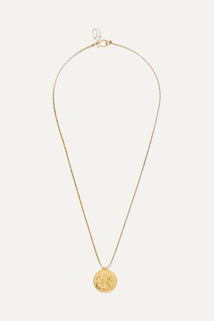 Gold 18-karat gold and cord necklace | Pippa Small | NET-A-PORTER