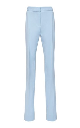 Carolina Herrera, Blue Waistband Straight Leg Pants