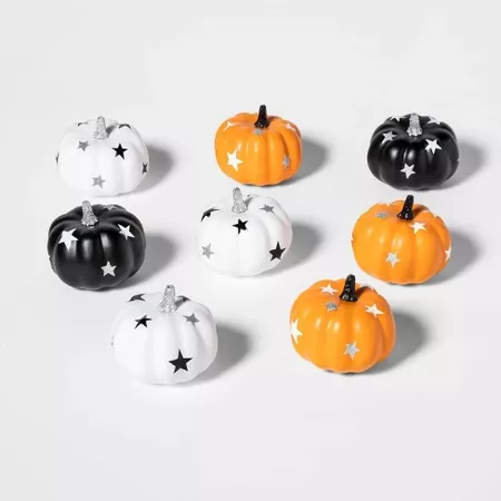 8pk Mini Stars Painted Halloween Pumpkin - Hyde & EEK! Boutique™ : Target
