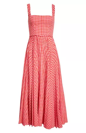 Lela Rose Gingham Check Featherweight Dress | Nordstrom
