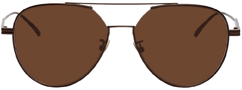 BOTTEGA VENETA, Brown Aviator Sunglasses