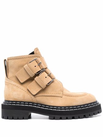 Shop Proenza Schouler lug sole buckle boots with Express Delivery - FARFETCH