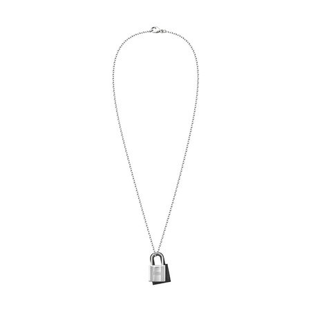 hermes lock pendant necklace