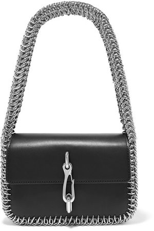 Alexander Wang | Hook small chain-trimmed leather shoulder bag | NET-A-PORTER.COM