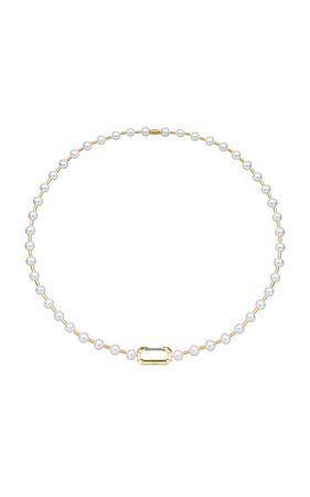 Vita 18k White Gold Pearl Necklace By Eéra | Moda Operandi