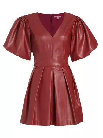 Shop LDT Alexis Faux Leather Minidress | Saks Fifth Avenue