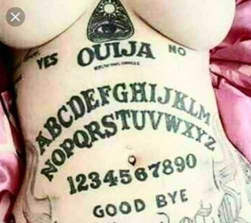 ouija board tattoo