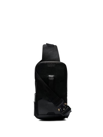 1017 ALYX 9SM black handle leather cross body bag