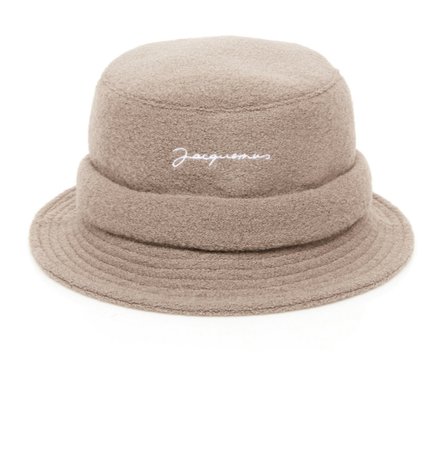 Jacquemus Le Bob Embroidered Wool Bucket Hay