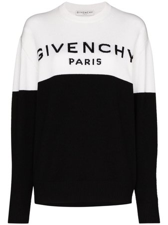 Givenchy Two Tone Logo Jumper - Farfetch