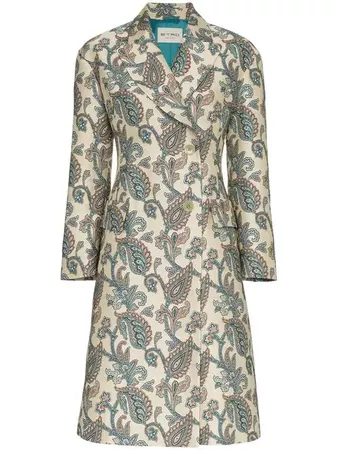 Etro jacquard print single breasted coat $2,290 - Buy Online SS19 - Quick Shipping, Price