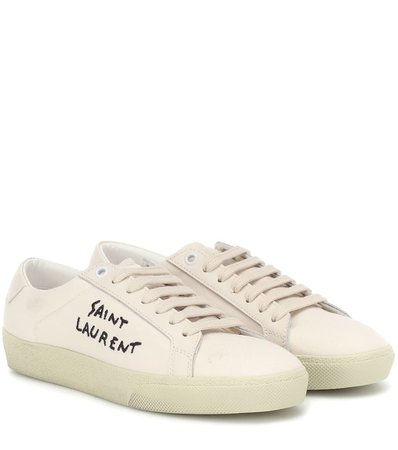 Court Classic Embroidered Sneakers | Saint Laurent - mytheresa.com