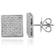 square diamond earrings - Google Search