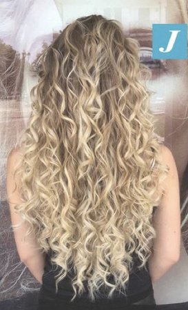 long dirty blonde curly hair