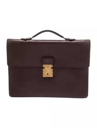 Louis Vuitton Taiga Porte-Documents Angara - Purple Briefcases, Bags - LOU787418 | The RealReal